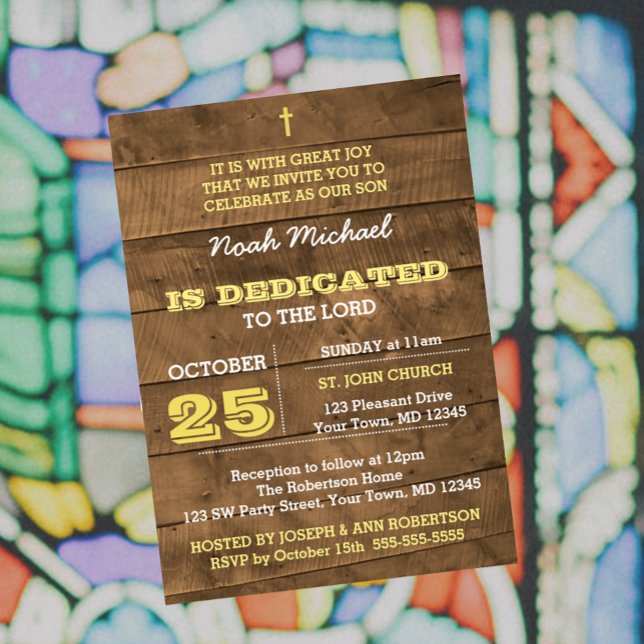 Convite à Dedicação Dourada de Barnwood (Criador carregado)