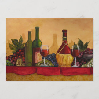 Convite A degustação de vinhos convida