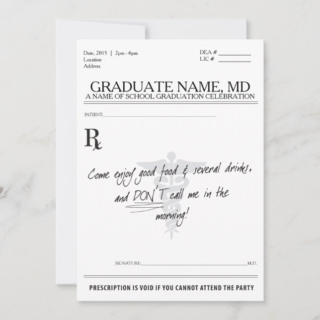 Convite A DM da graduação convida (Frente)