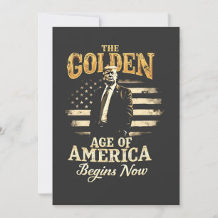 Convite A Era de Ouro da América Começa Agora Trump 4º 