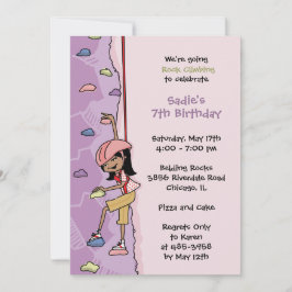 Convite à Escalada de Rock: Aniversário do Cabelo