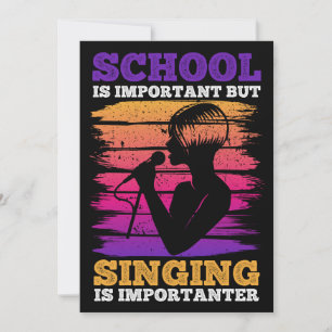 Convite A Escola É Importante, Mas A Cantar É Importante