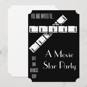 Convite A estrela de cinema Hollywood veste acima o