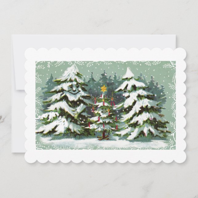 Convite à Família de Árvores de Natal (Frente)