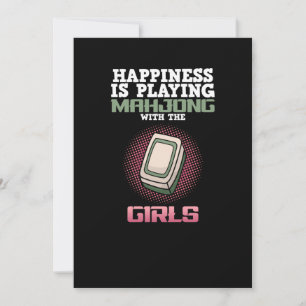 Convite A Felicidade Está Jogando Jogos Jogadores De Mahj