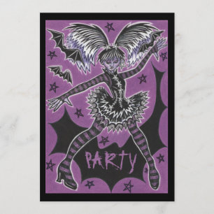 Convite à festa da Srta. Teen Halloween