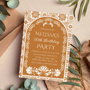 Convite à festa de aniversário de fiesta mexicana