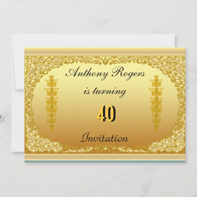 Convite à Festa de aniversário de Homens Legais (Frente)