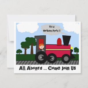 Convite à Festa de aniversário de locomotivas (c