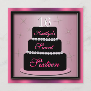 Convite A festa de aniversário do bolo mergulhado convida