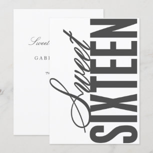 Convite A festa de aniversário do doce dezesseis   convid