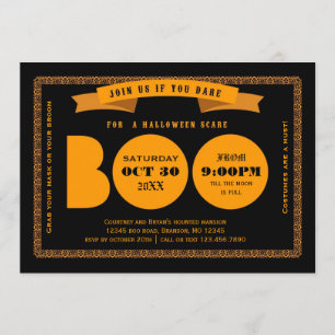 Convite à Festa de Boo Halloween