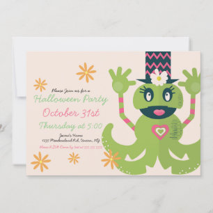 Convite à Festa de Figurino do Monstro das Hallowe