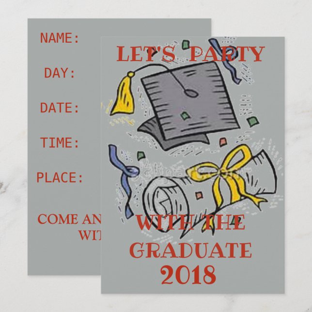 CONVITE A FESTA DE FORMATURA CONVIDA (Frente/Verso)