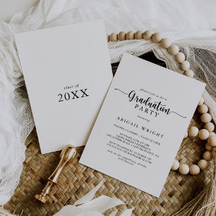 Convite à Festa de formatura de Caligrafia Minima