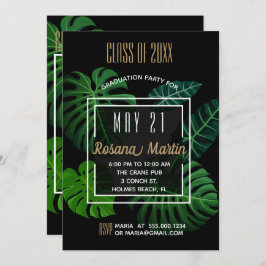 Convite à Festa de formatura de Folhas Tropicais