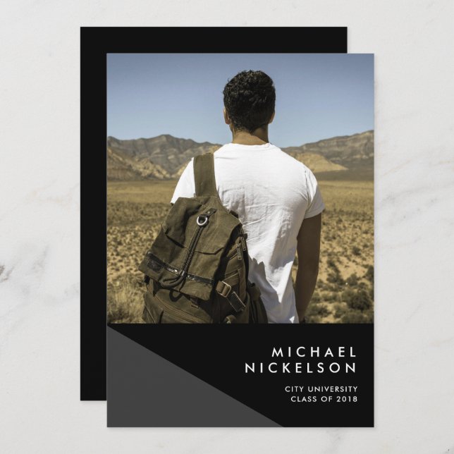 Convite à Festa de formatura de Fotografias Mascul (Frente/Verso)