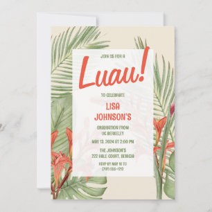 Convite à Festa de formatura de Luau