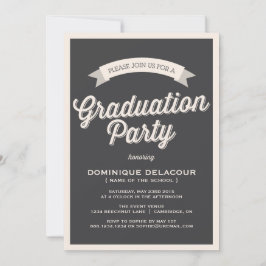 CONVITE À FESTA DE FORMATURA DE TIPOGRAFIA DE RETR