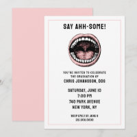 Convite à Festa de formatura Dentista