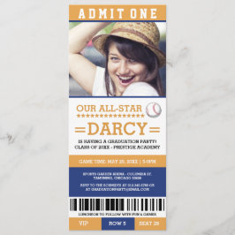 Convite A festa de formatura do basebol convida