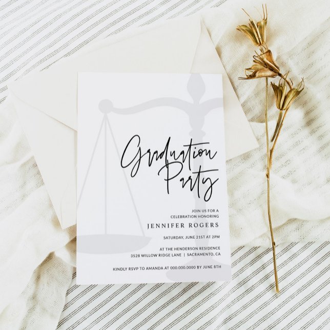 Convite à Festa de formatura na Faculdade de Direi (Criador carregado)