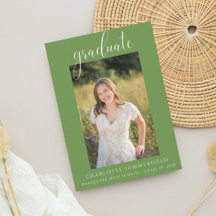 Convite à Festa de formatura Verde