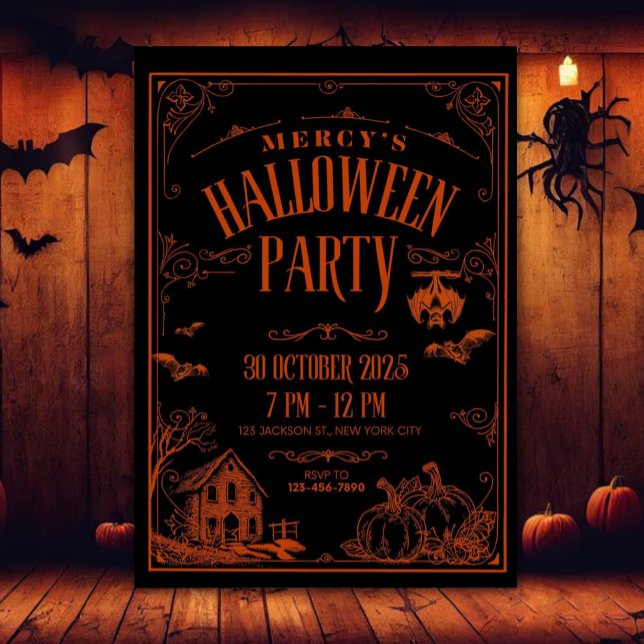 Convite A Festa de Halloween da Misericórdia (Criador carregado)