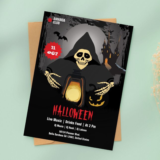 Convite à Festa de Halloween de Bompkin Sketch (Criador carregado)