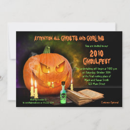 Convite à Festa de Halloween de Jack O'Lantern