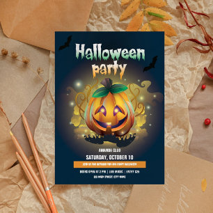 Convite à Festa de Halloween do Caveira
