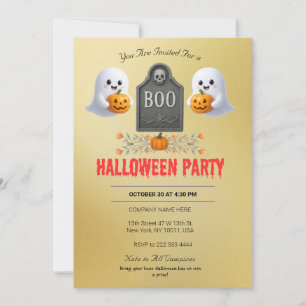 Convite à Festa de Halloween do Office Spooky