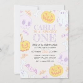 Convite à Festa de Halloween do primeiro aniversar