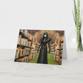 Convite à Festa de Halloween Gótica. Cartão