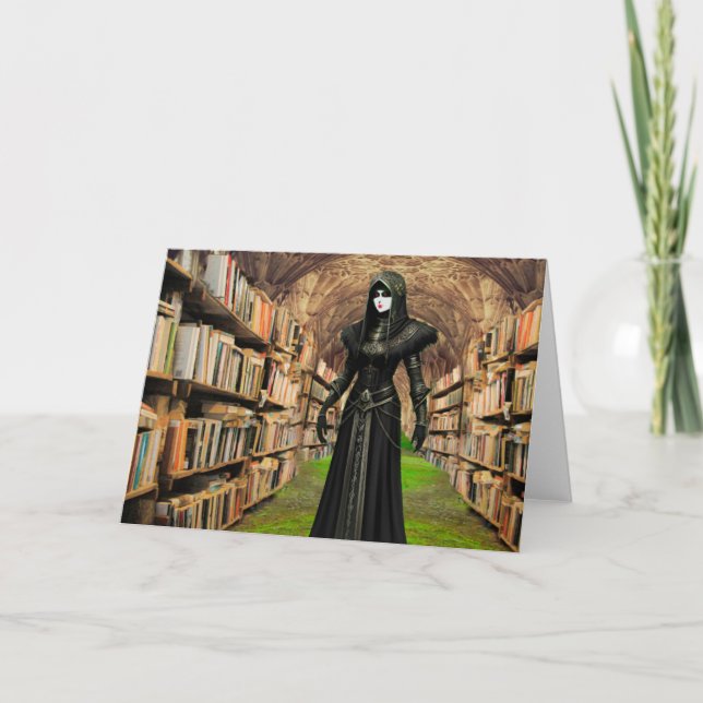 Convite à Festa de Halloween Gótica. Cartão (Frente)