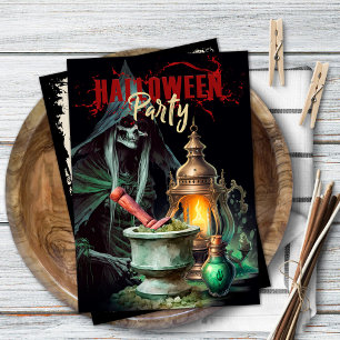 Convite à Festa de Halloween Mística do Homem mort