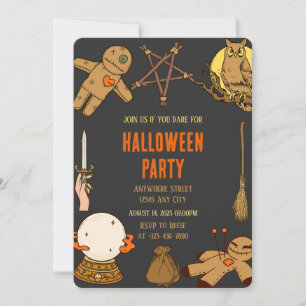 Convite à Festa de Halloween para Artesanatos de B