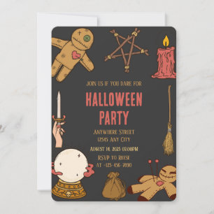 Convite à Festa de Halloween para Artesanatos de B