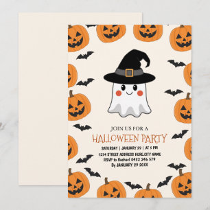 Convite à Festa de Halloween para Crianças Fantasm