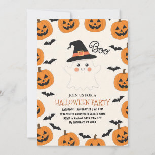 Convite à Festa de Halloween para Crianças Fantasm