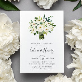 Convite à Festa de noivado de Alabaster Buquê