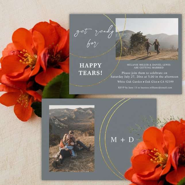 Convite à Festa de noivado de anéis minimalistas (Criador carregado)