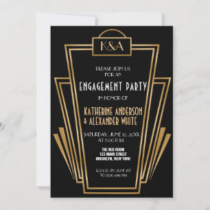 Convite à Festa de noivado de Deco de Arte Inspira