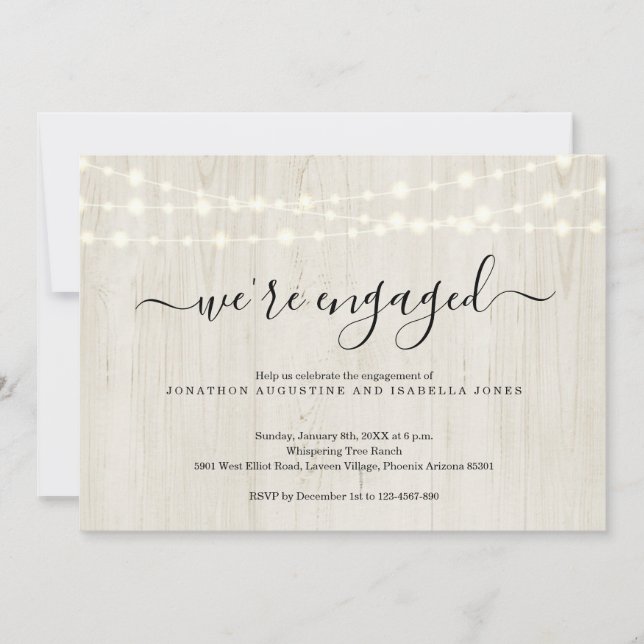 Convite à Festa de noivado russa (Frente)