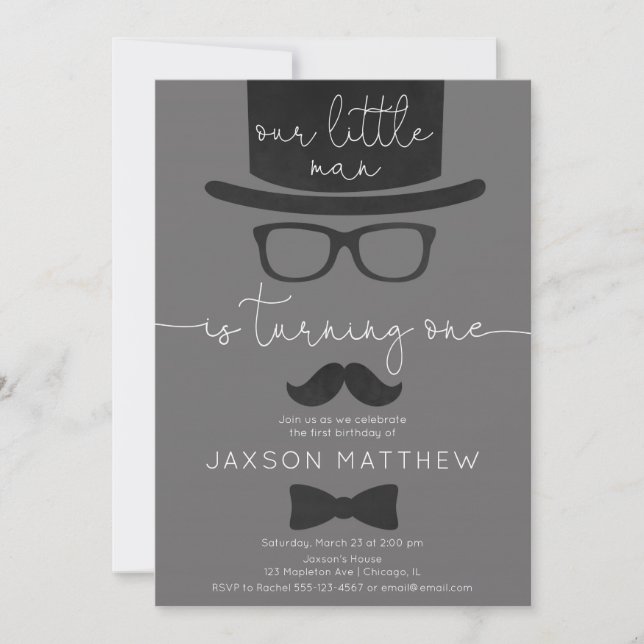 Convite A festa de primeiro aniversario do menino Nosso Pe (Frente)