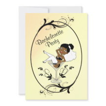 Convite à Festa de solteira de Noiva Negra