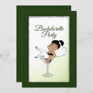 Convite à Festa de solteira de Noiva Negra