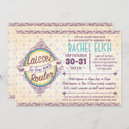 Convite à Festa de solteira de Nova Orleans