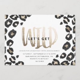 CONVITE À festa de solteira // IMPRESSÃO LEOPARD