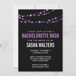 Convite à Festa de solteira Lilac Confetti